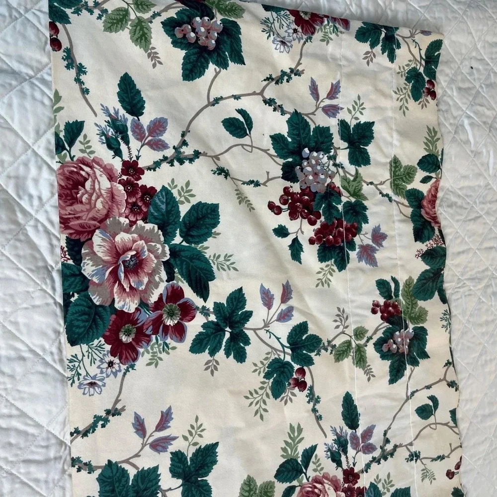 Waverly Valance Pleasant Valley Floral Rod Pocket Valance (1) Custom Made72